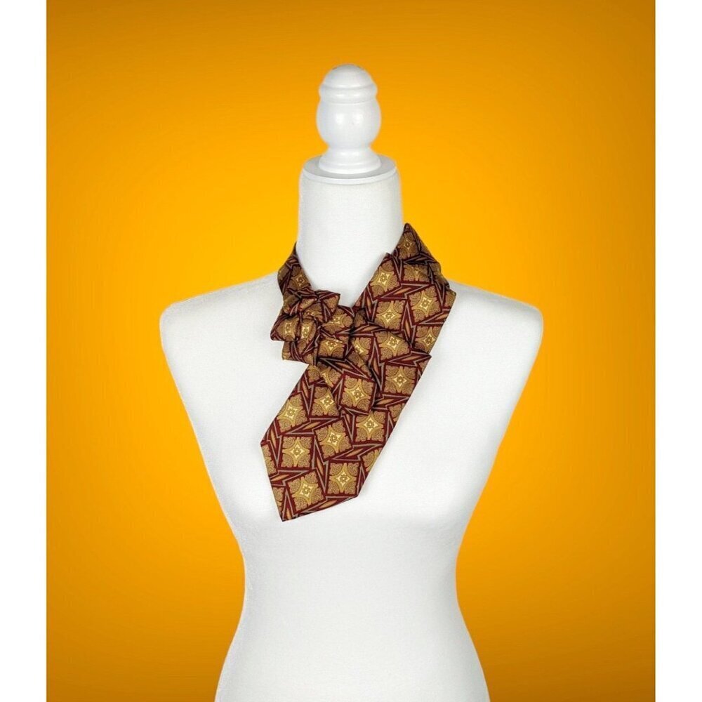 Women's Necktie - Ascot Tie - Fall Silk Scarf - Office Attire